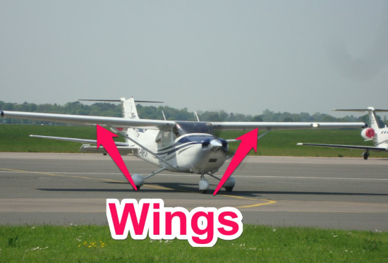 cessna 172 wings - parts of an airplane