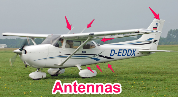 Cessna 172 Antennas Diagram