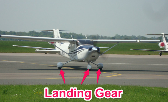 cessna 172 landing gear - parts of an airplane