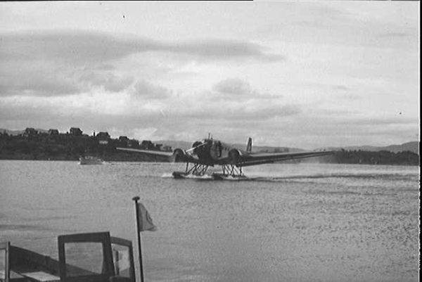 a norwegian airlines ju 52 on floats