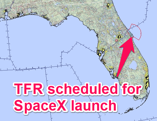 an example of a temporary flight restriction or tfr